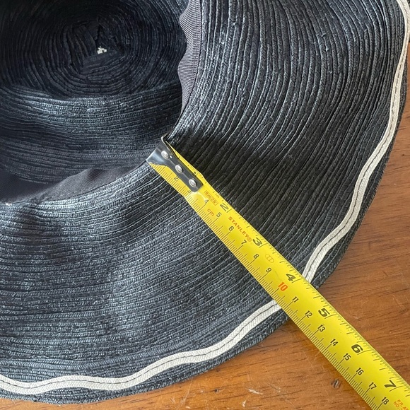 The Hats Company Filippo Catarzi Made In Italy  Striped Wide Brim Floppy Hat - Picture 4 of 5